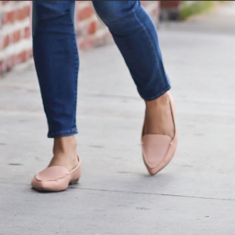 J. Crew Edie Microsuede Loafers | Coral Shell | Size 9.5 | NIB NWT